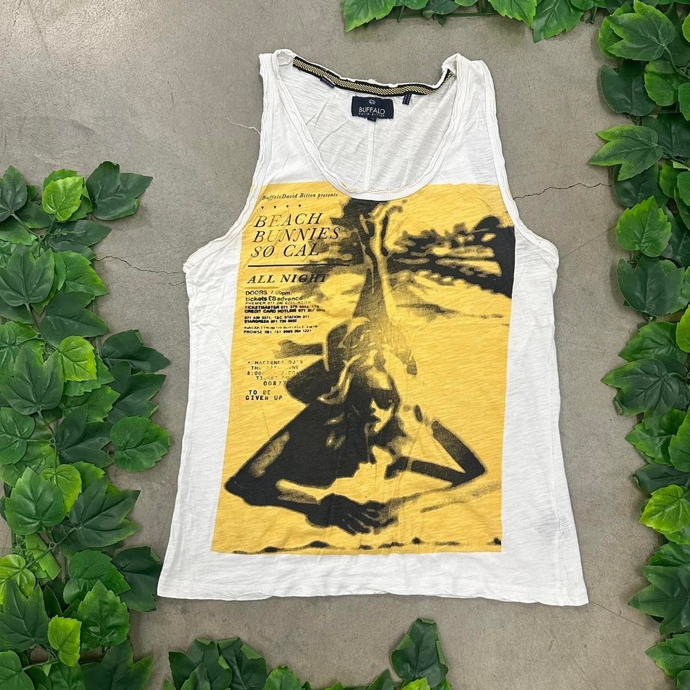Buffalo David Bitton Beach Bunnies So Cal Graphic Tank Top